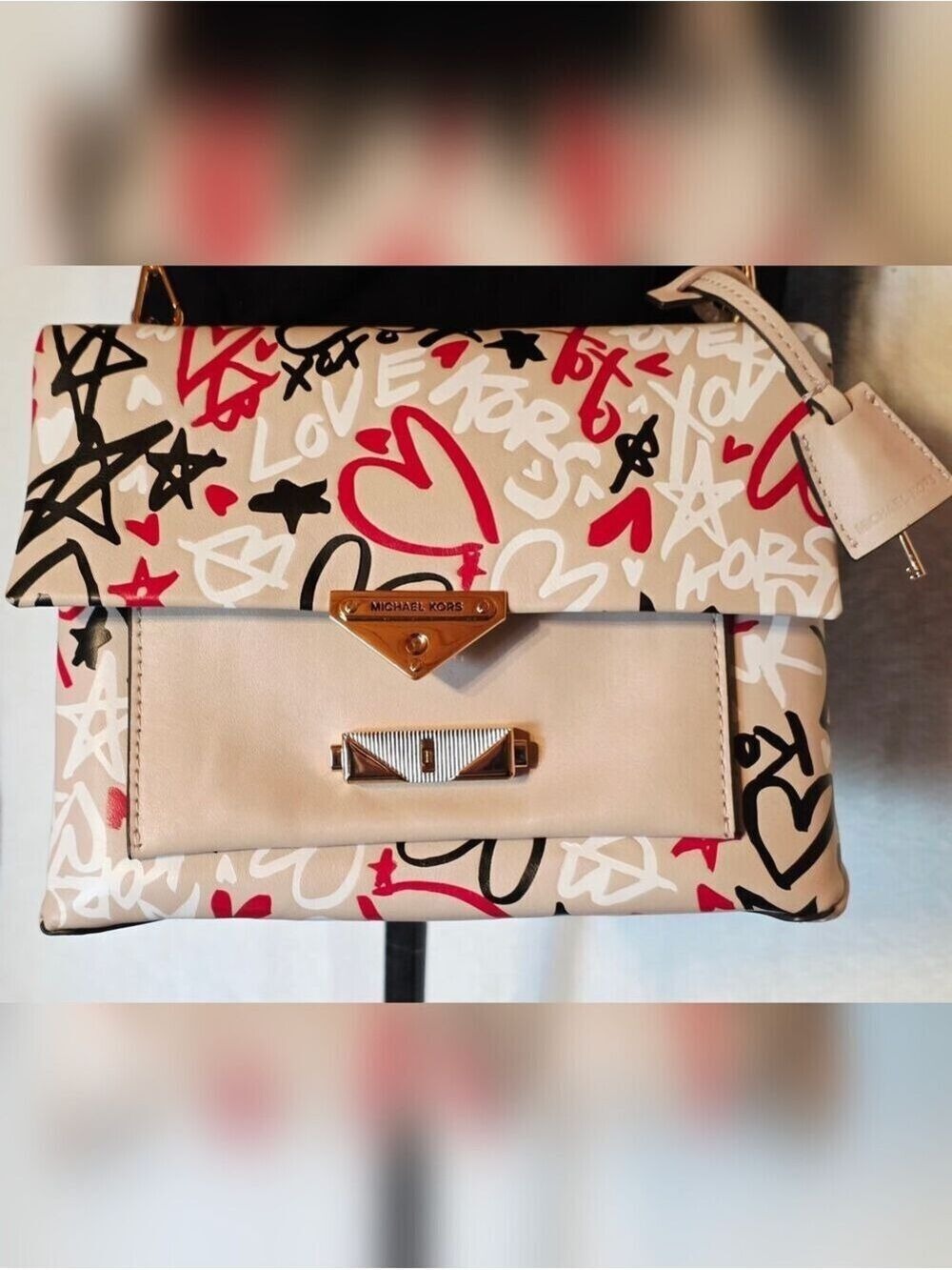 Rare Michael Kors Graffiti Love Heart Bag Bundle — Both With Tags - Picture 13 of 14